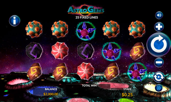 Astro Gems slot gameplay